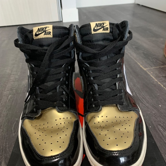 (US 9.5) Off White - Air Jordan 1, Air Force 1. AJ1 Gold Toes. Vans - Picture 5 of 13